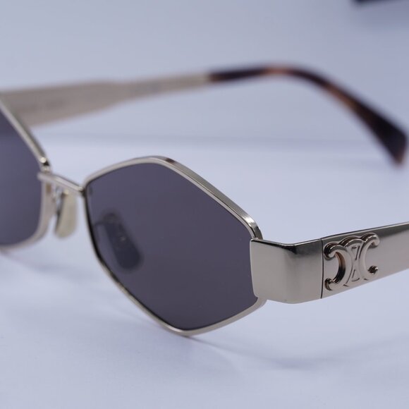 Celine CL40254U 28A Geometric Sunglasses – Rose Gold/Smoke - Picture 2 of 12